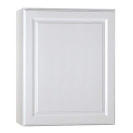Kitchen Wall Cabinet, Assembled, White Finish, Single-Door, 24 x 30 x 12-In.