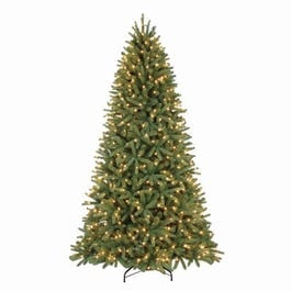 Artificial Pre-Lit Christmas Tree, Quick-Fold Woodland Fir, 750 Clear Lights, 7.5-Ft.