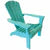 Leigh Country Turquoise Poly Resin Adirondack Chair (32