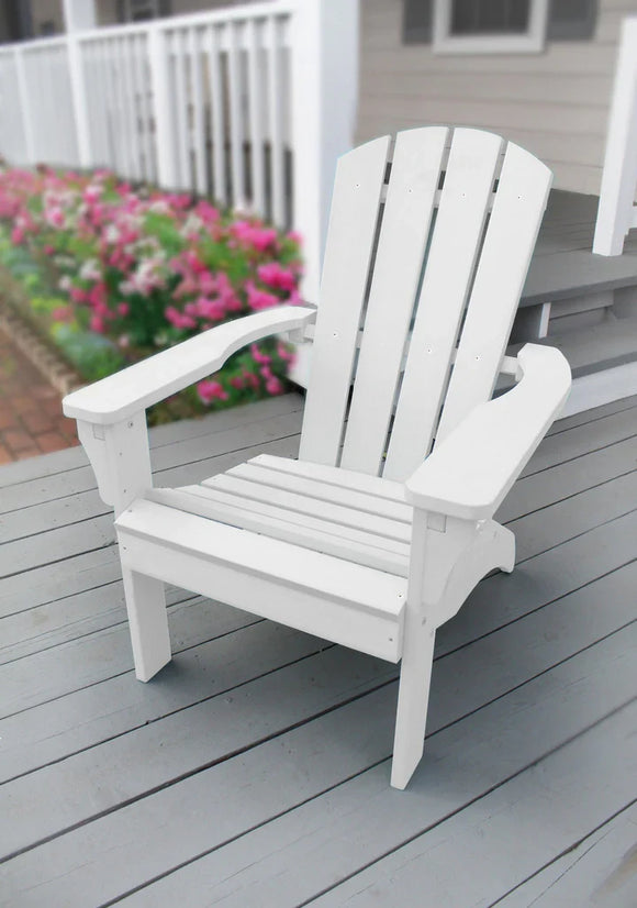 Leigh Country White Poly Resin Adirondack Chair (32