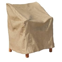 High-Back Chair Cover, Tan