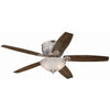 Carolina Ceiling Fan With LED Light Fixture, Brushed Nickel, 52-In.