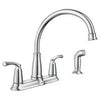 Bexley High Arc Kitchen Faucet With Side Spray, 2-Handle, Chrome