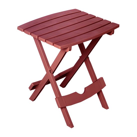 Adams Quik-Fold® Side Table (Improved Design), Merlot